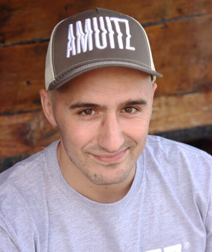 Gorra Amuitz Marrón y Blanco