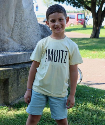 Camiseta Amuitz Kids Mantequilla